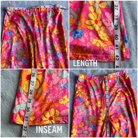 Shein Floral Hippie Retro Bohemian Two-Piece Bell Bottom Halter Crop Top Outfit - Picture 17 of 17